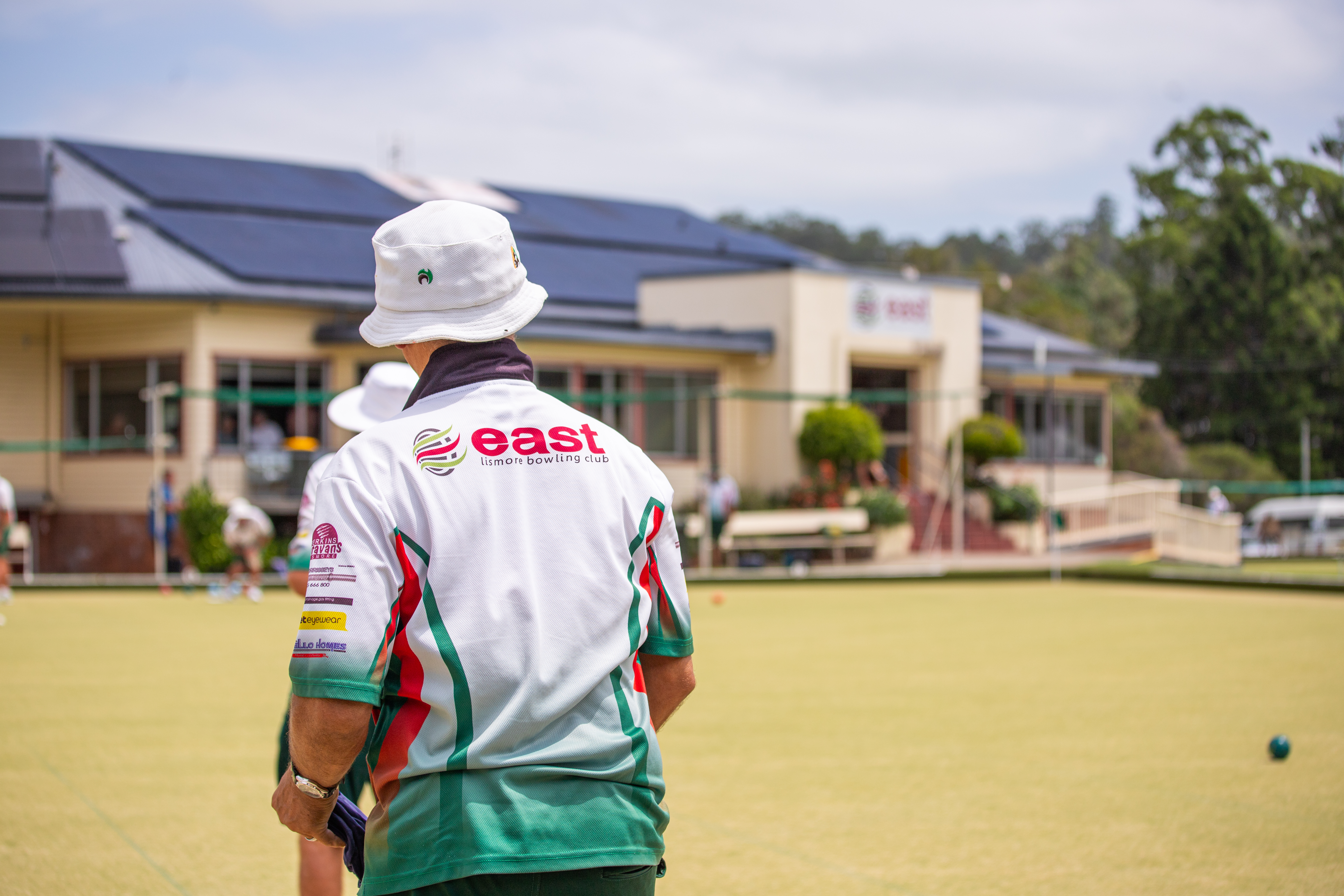 A game of bowls in progress