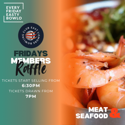 Meat & seafood food raffles at The Easty.