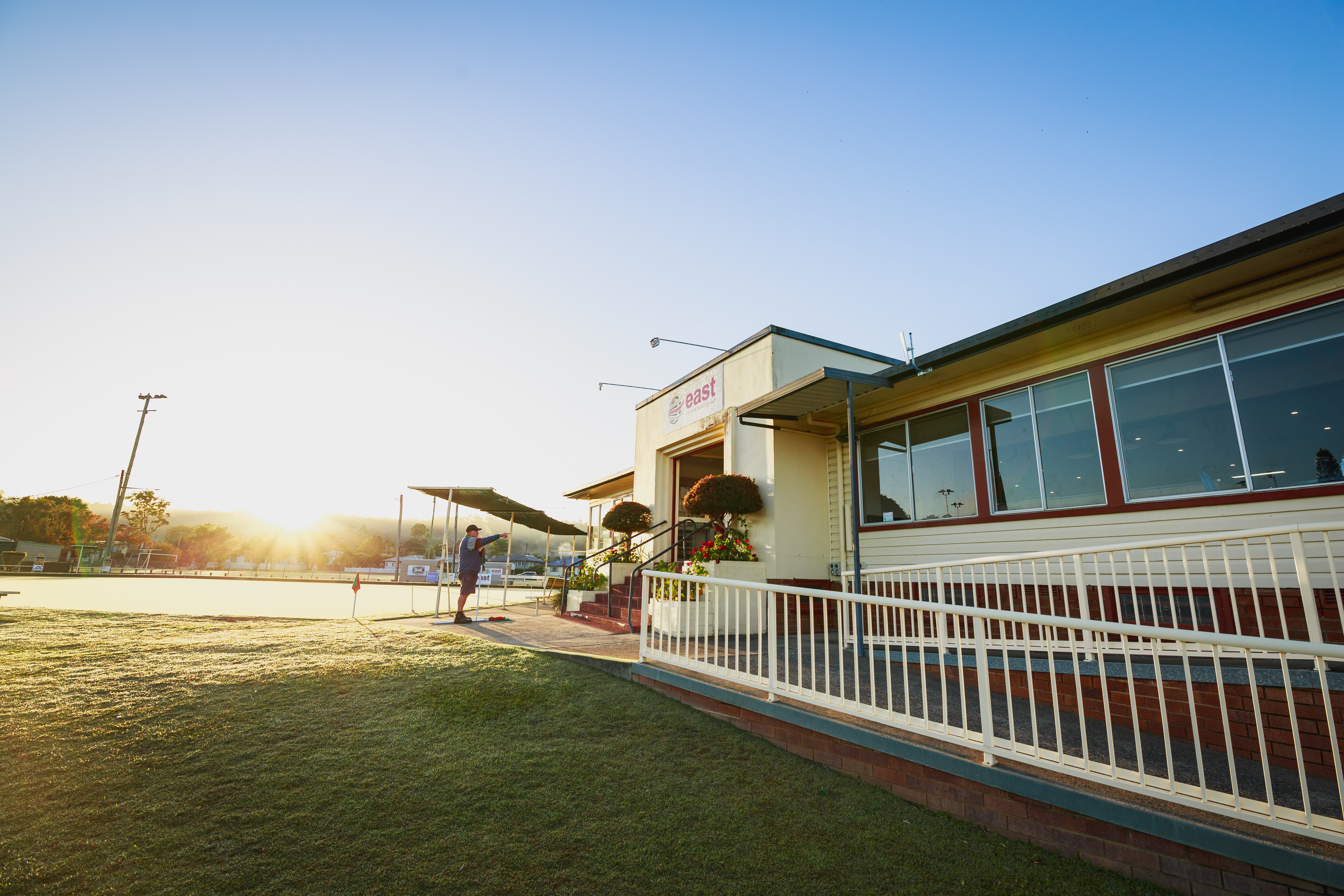 The East Lismore clubhouse and green