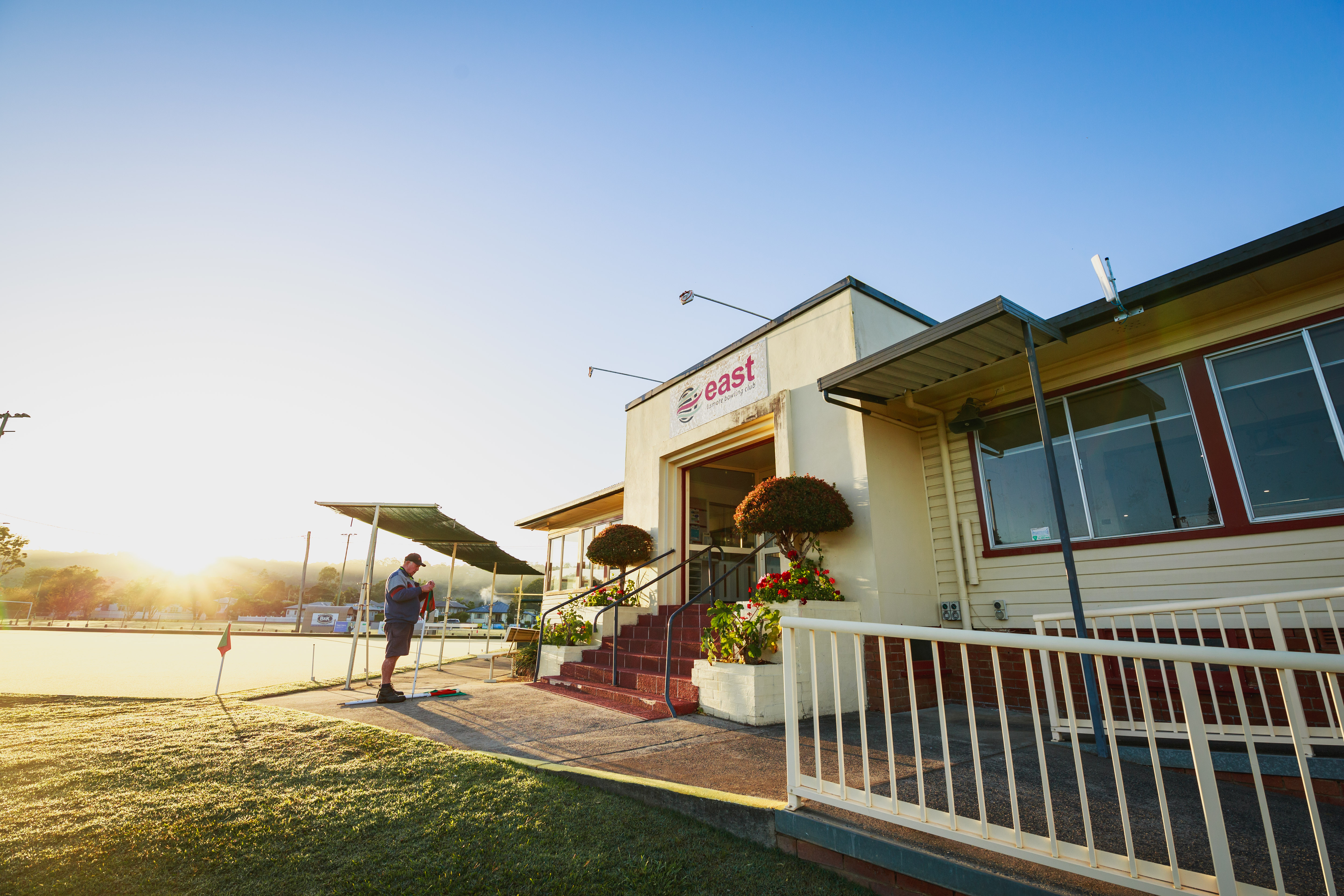 The Easty clubhouse exterior
